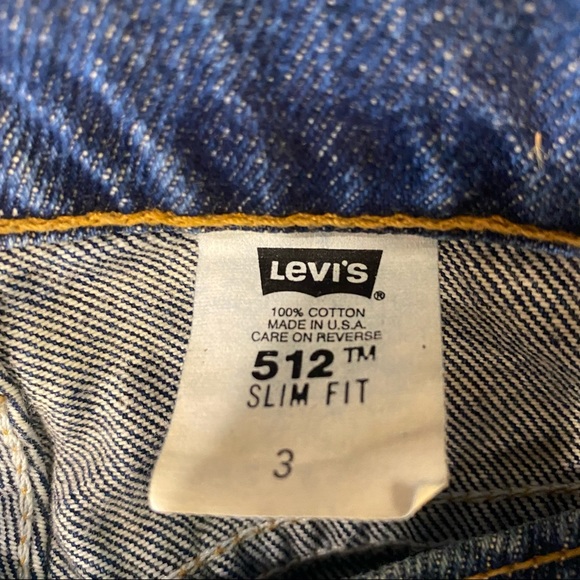 Vintage Levi’s 512 Red Tab high waisted denim shorts, original tags attached - Picture 11 of 15